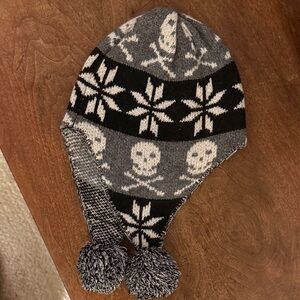 Autumn Cashmere Skull Print Beanie
